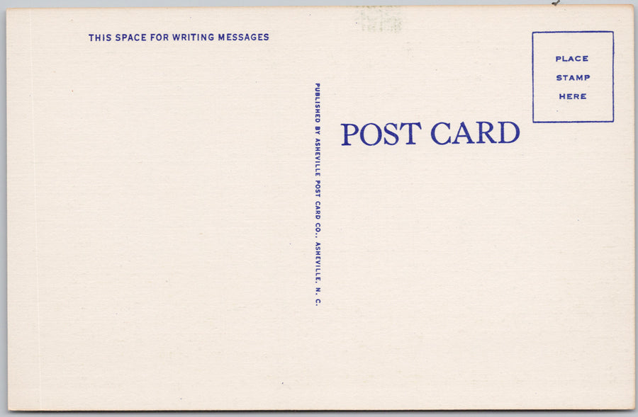 The Cross at Night Lake Junaluska NC Vintage Linen Postcard SP22