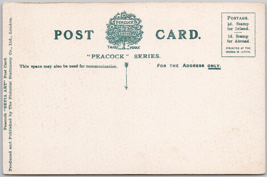 Clovelly High Street Steep Cobbled Lane Devon England Early View Postcard SP22