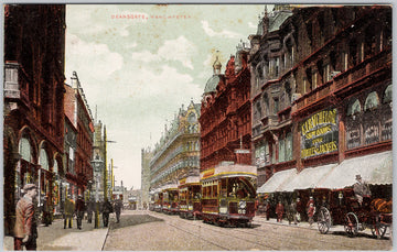 Deansgate Manchester Street Scene  Postcard