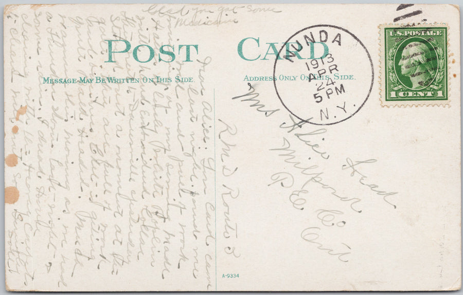 McKinley Monument Buffalo New York Early Colour Memorial View Postcard SP22