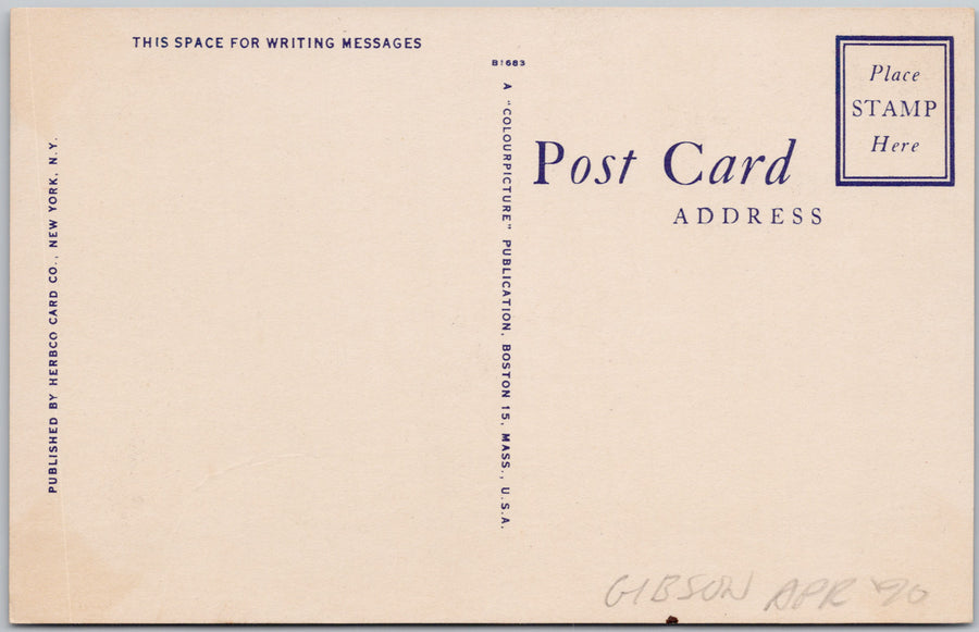 Times Square New York City NY Astor Hotel Kinsey Whiskey Pepsi-Cola Signs Postcard SP22