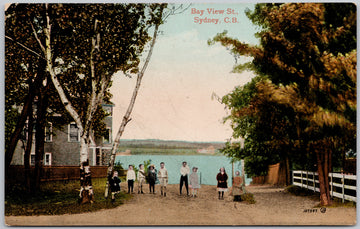 Bay View Street Sydney Cape Breton NS Postcard 