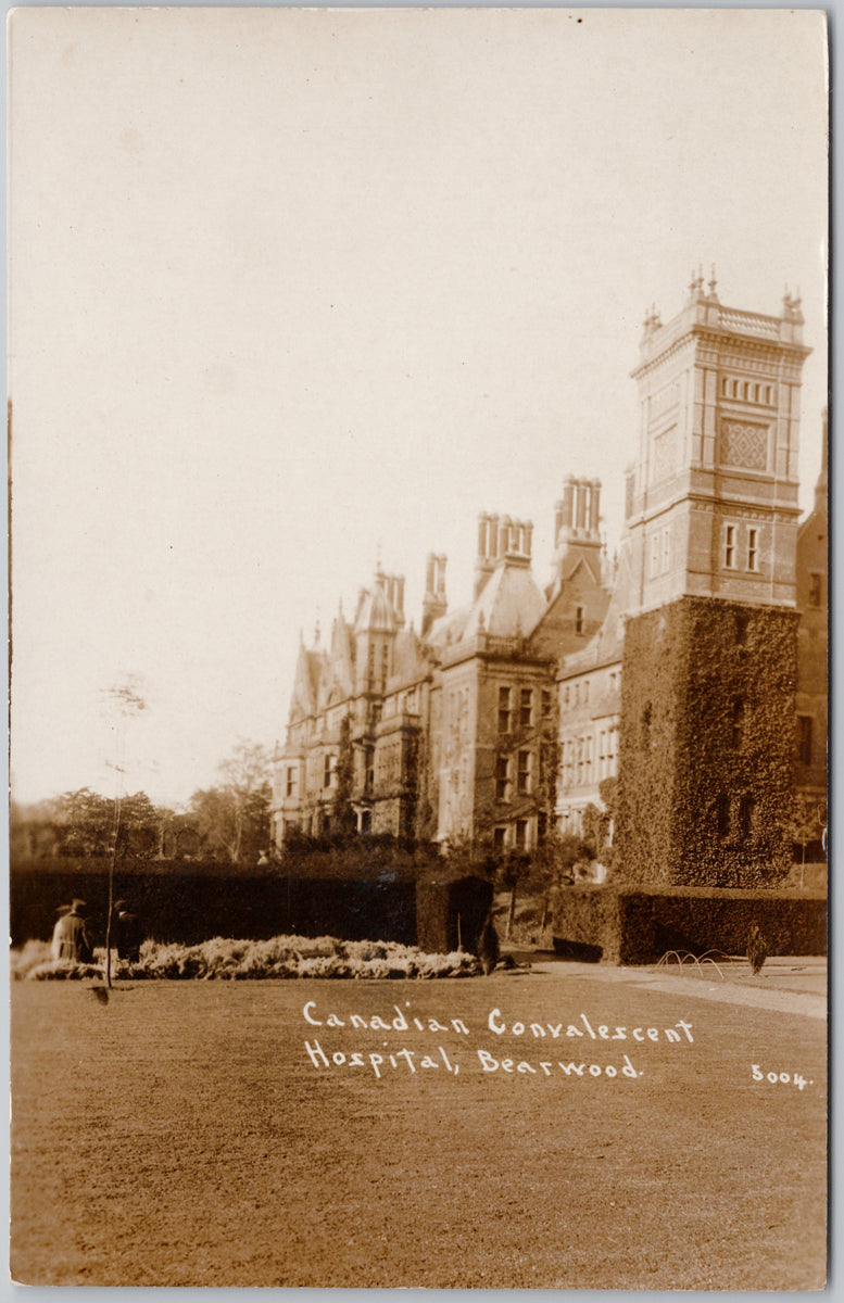 Bearwood Canadian Convalescent Hospital RPPC Postcard 