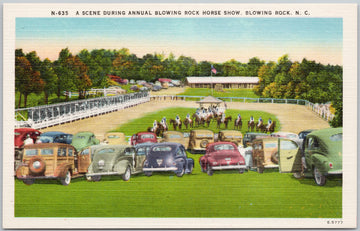 Blowing Rock NC Annual Horse Show Postcard 