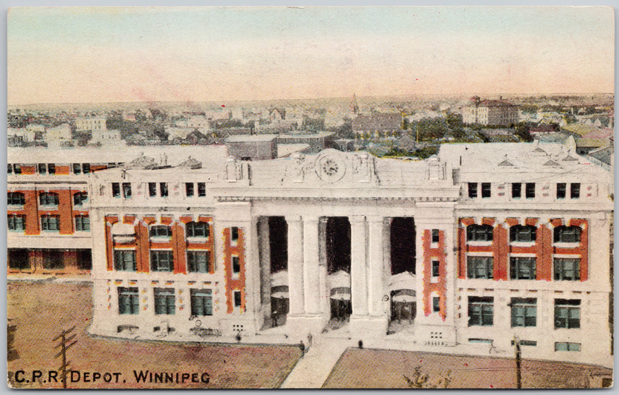 CPR Depot Winnipeg Manitoba Postcard 