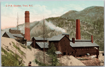 CPR Smelter Trail BC Postcard 