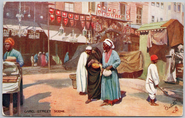 Cairo Street Scene Egypt Unused TUCK Postcard 