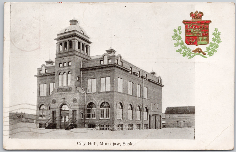 City Hall Moose Jaw Postcard 