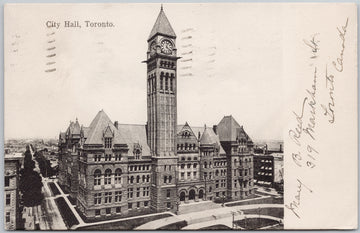 City Hall Toronto Ontario MacFarlane Postcard 