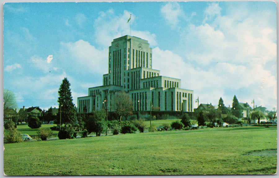 City Hall Vancouver Postcard 