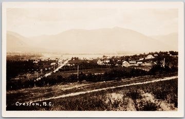 Creston British Columbia Kootenay Region RPPC Postcard 