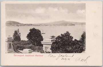 Devonport Auckland Harbour New Zealand Postcard 