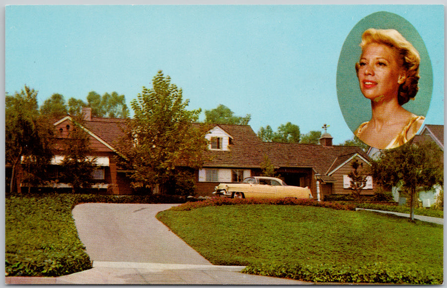 Dinah Shore Residence Beverly Hills Postcard 