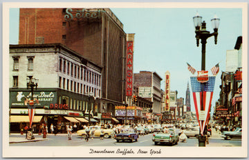 Downtown Buffalo NY New York Postcard 