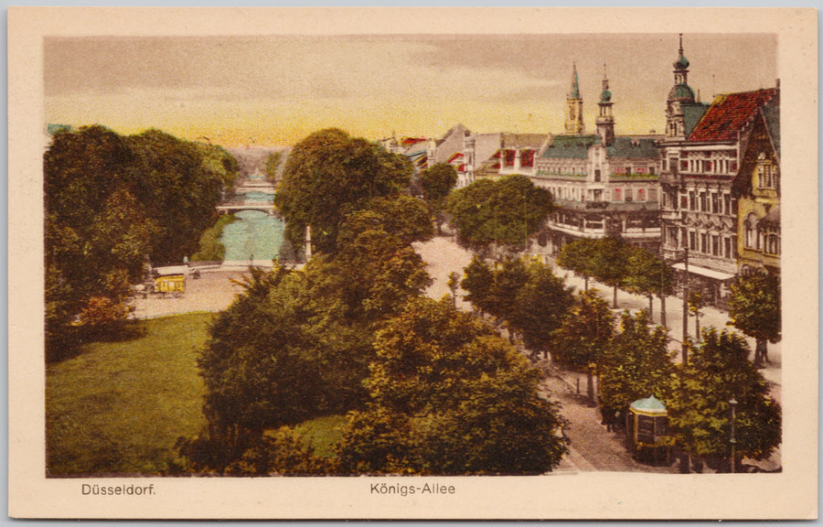 Dusseldorf Konigsallee Street North Rhine-Westphalia Germany Unused Postcard 