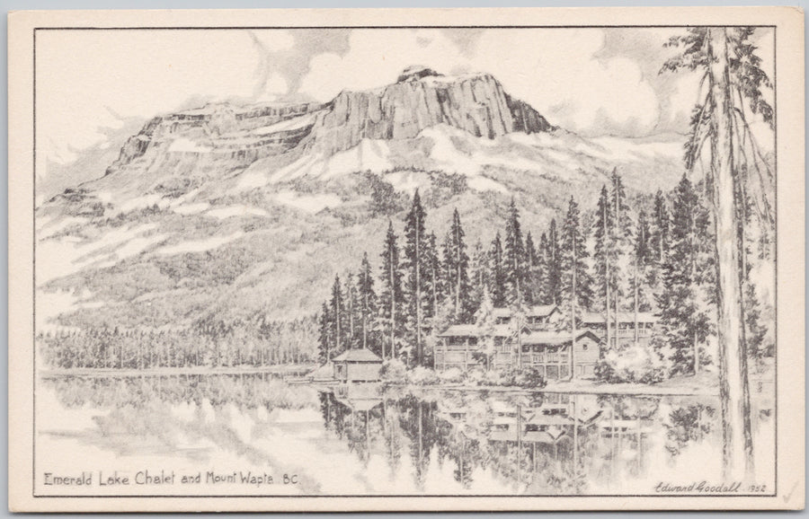 Emerald Lake British Columbia Postcard 