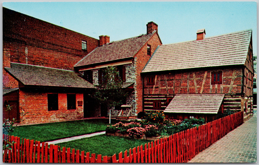 Gates House and Plough Tavern York Pennsylvania Postcard 