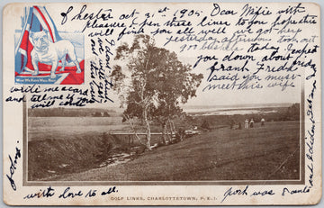 Golf Links Charlottetown Prince Edward Island Canada Postcard 