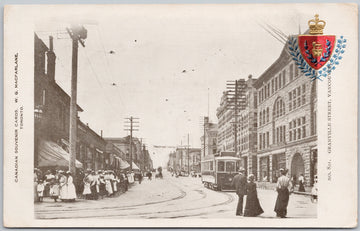 Granville Street Vancouver BC MacFarlane Postcard 