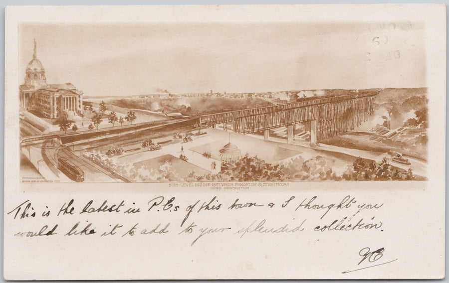 High Level Bridge Edmonton Postcard