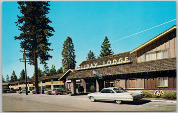 Holiday Lodge Lake Tahoe Postcard 