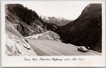 Hope-Princeton Highway at 24 Mile Point BC Postcard