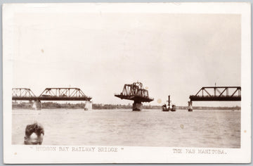 Hudson Bay Railway Bridge The Pas Manitoba Postcard