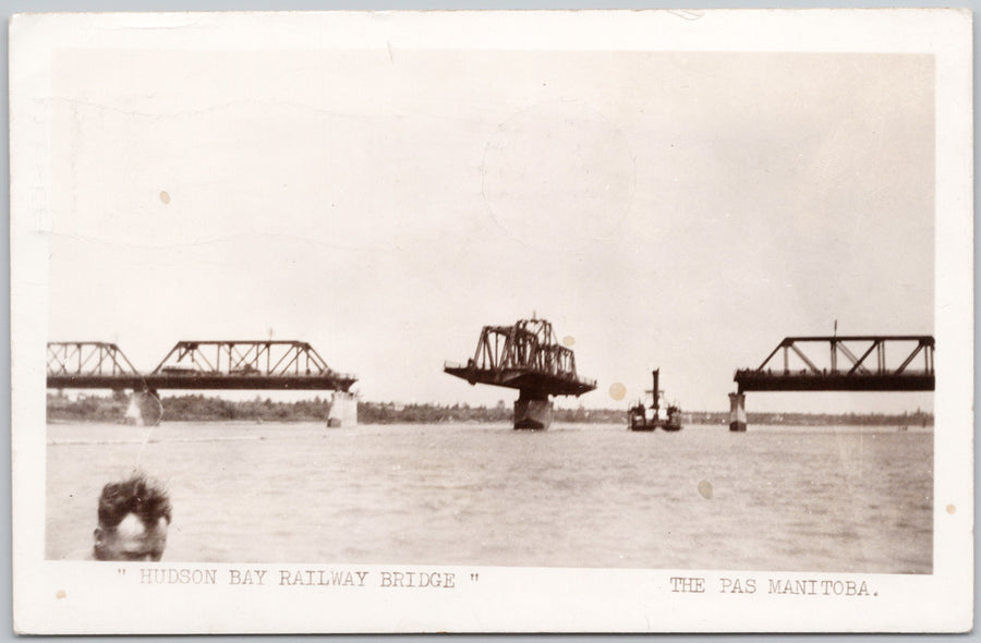 Hudson Bay Railway Bridge The Pas Manitoba Postcard