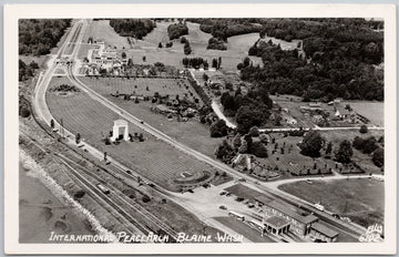 International Peace Arch Blaine WA Washington Aerial 6102 Ellis Postcard