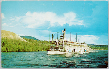 SS 'Klondike' Steamer Ship with HRH Prince Aboard Yukon River YT Vintage Postcard 