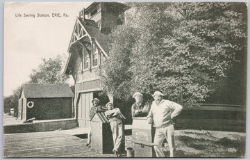 Life Saving Station Erie PA Postcard 