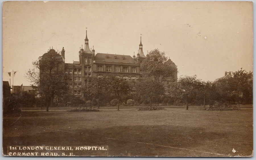 London General Hospital England Cormont Road RPPC Postcard 