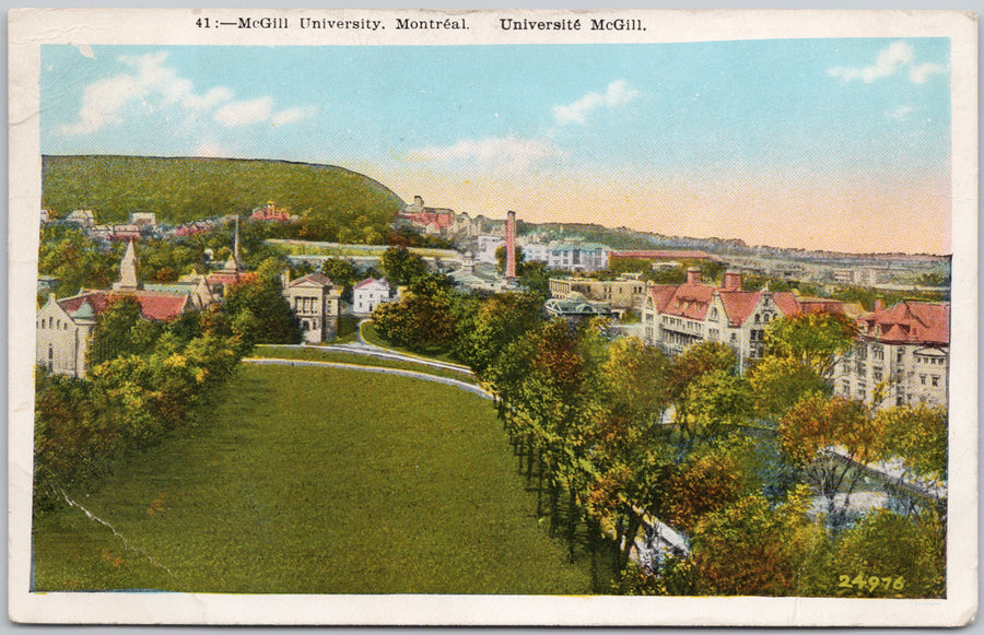 McGill University Montreal QC Quebec Postcard 