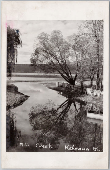 Mill Creek Kelowna British Columbia Postcard 