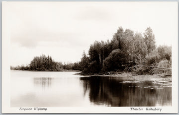 Montreal River Haileybury Ontario Thatcher Haileybury 1930s RPPC Postcard