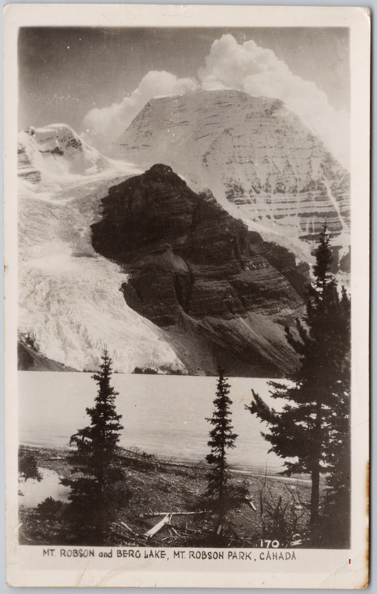 Mt Robson and Berg Lake BC Postcard 