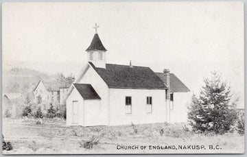 Nakusp BC Church of England British Columbia Canada Postcard