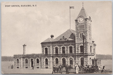 Post Office Nanaimo BC Vancouver Island British Columbia Ellison Postcard