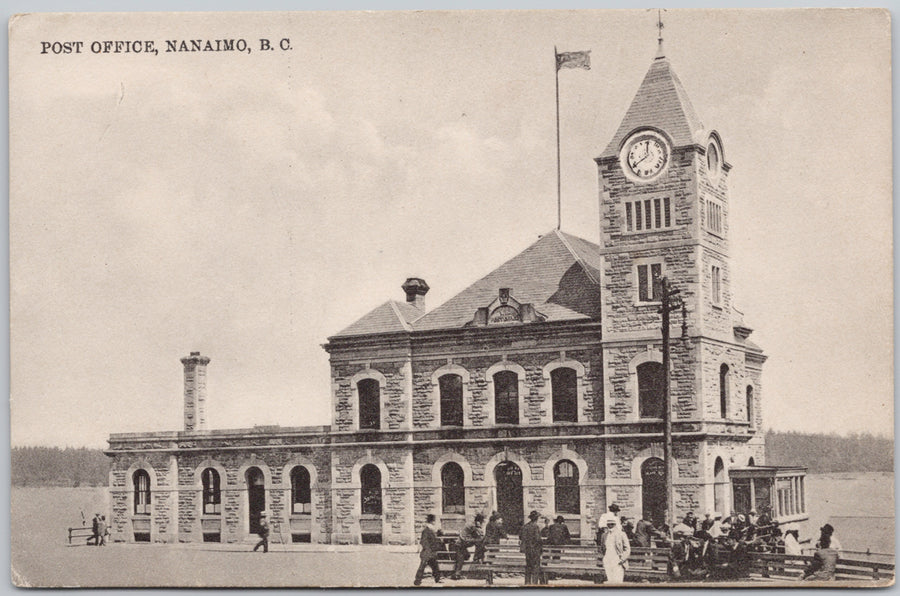 Post Office Nanaimo BC Vancouver Island British Columbia Ellison Postcard