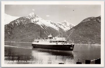SS 'Prince George' Ship Skagway Alaska AK Dedman RPPC Postcard 
