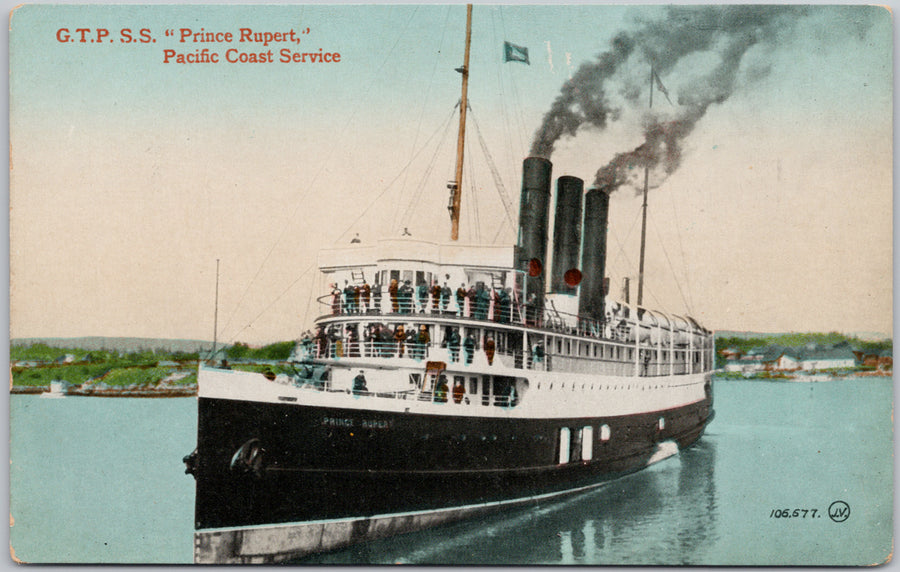 SS 'Prince Rupert' Ship Postcard 