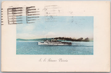 SS 'Princess Victoria' Ship BC British Columbia 1934 Chapman Postcard