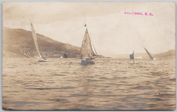 Sailing at Kelowna Postcard 