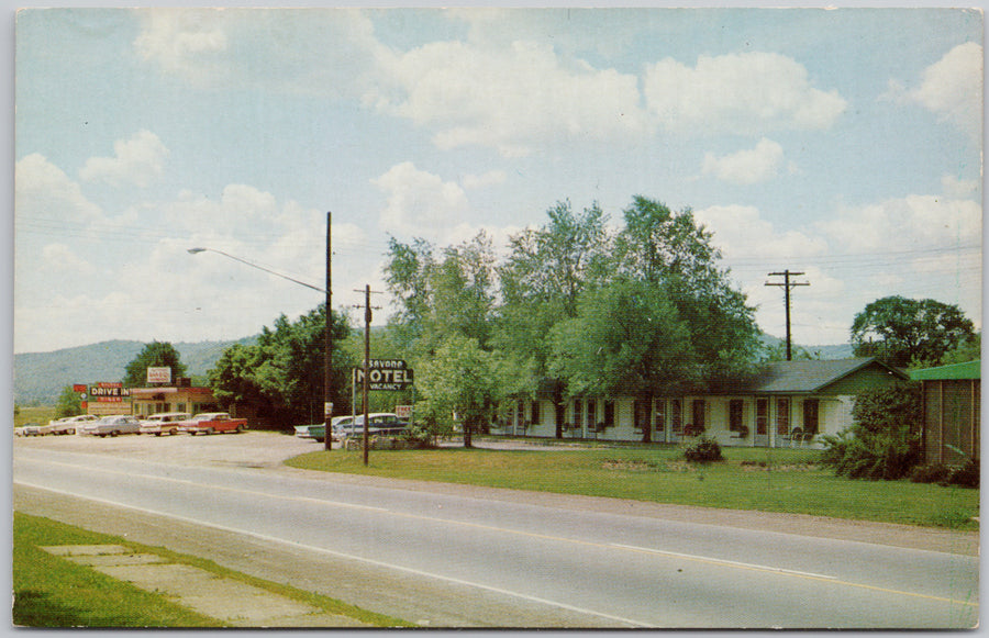Savona Diner and Motel Savona NY Postcard 