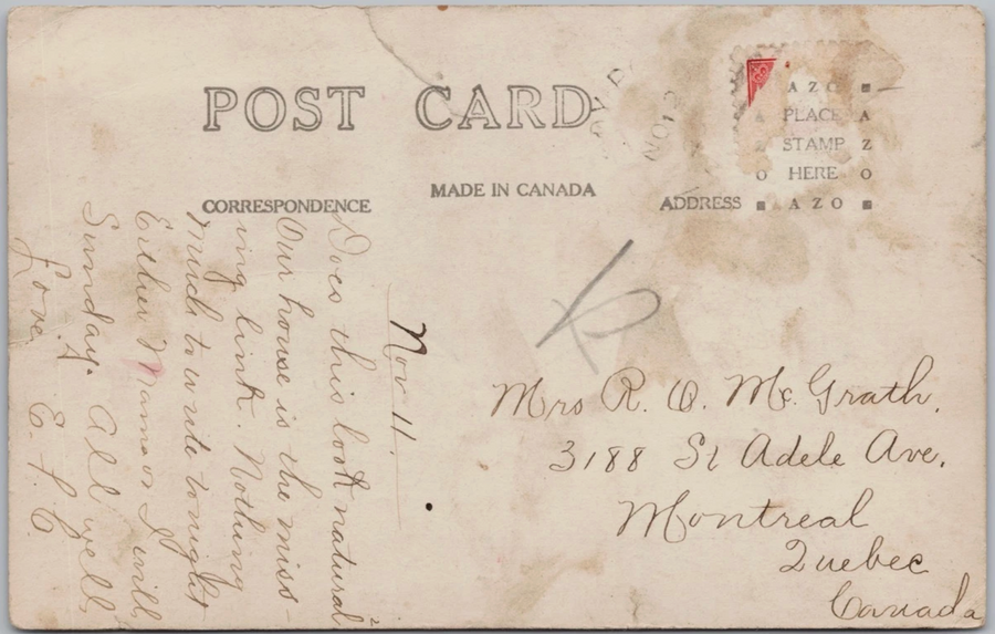 Shelburne County Nova Scotia Sandy Point Waterfront RP 1910s Postcard 