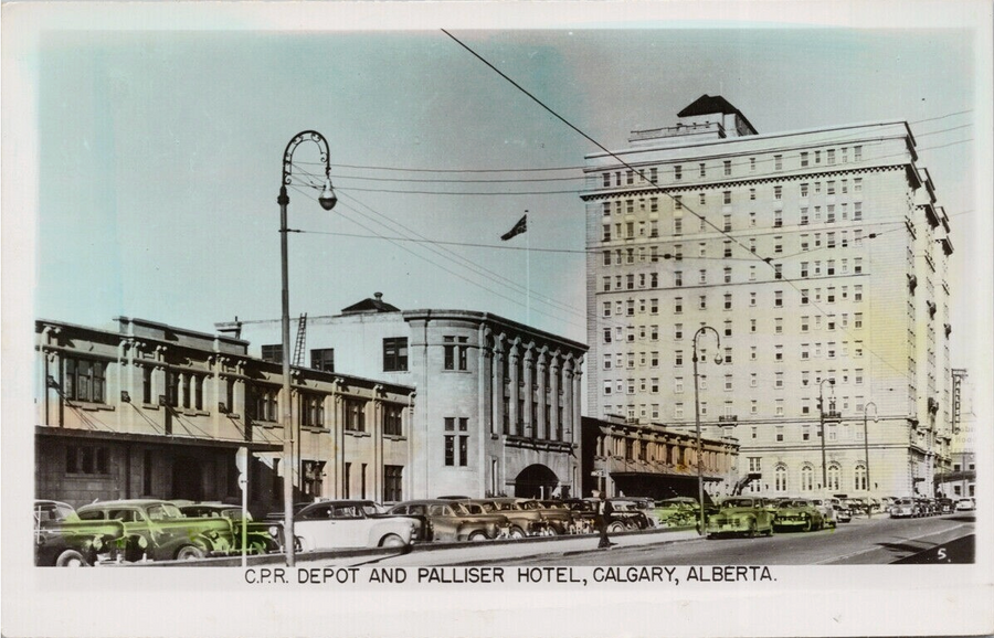 CPR Depot Palliser Hotel Calgary AB Alberta