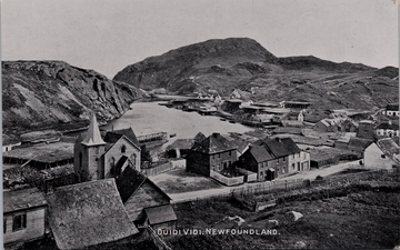 Quidi Vidi Newfoundland NL NFLD Church SH Parsons Litho Postcard