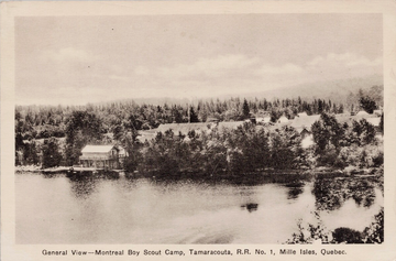  Montreal Boy Scout Camp Tamaracouta RR No. 1 Mille Isles QC Quebec Postcard