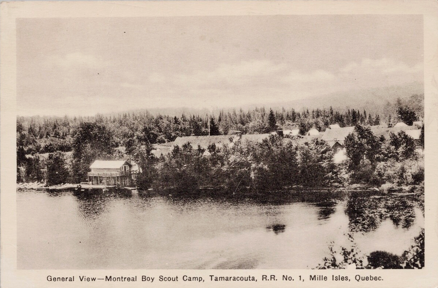  Montreal Boy Scout Camp Tamaracouta RR No. 1 Mille Isles QC Quebec Postcard