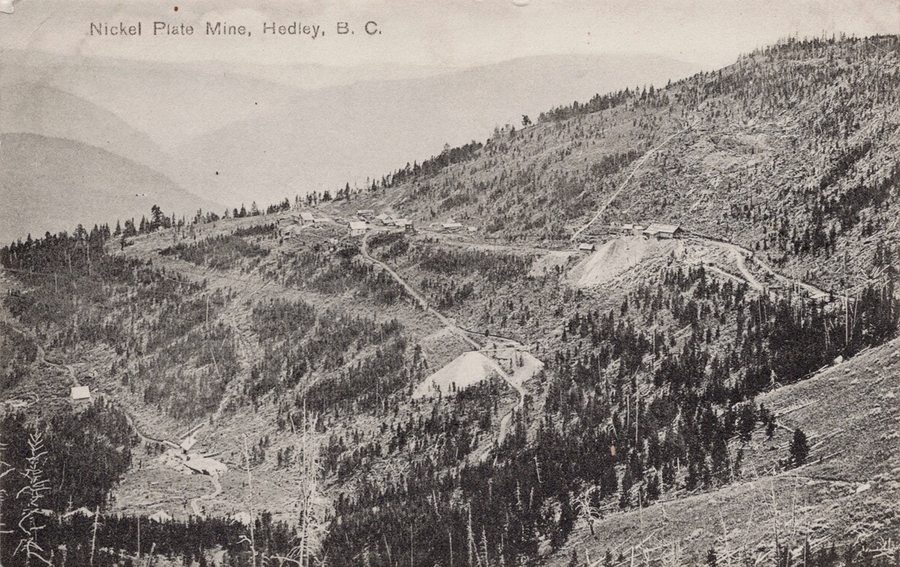 Nickel Plate Mine Hedley BC British Columbia c1912 Rotherham Postcard 